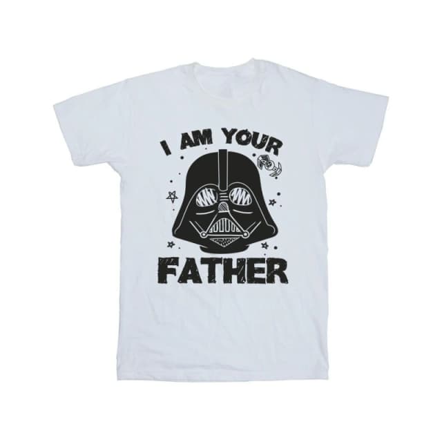 Star Wars Star Wars Men I Am Your Father Cotton T-Shirt in White Size: Small White S Male 5063376554497