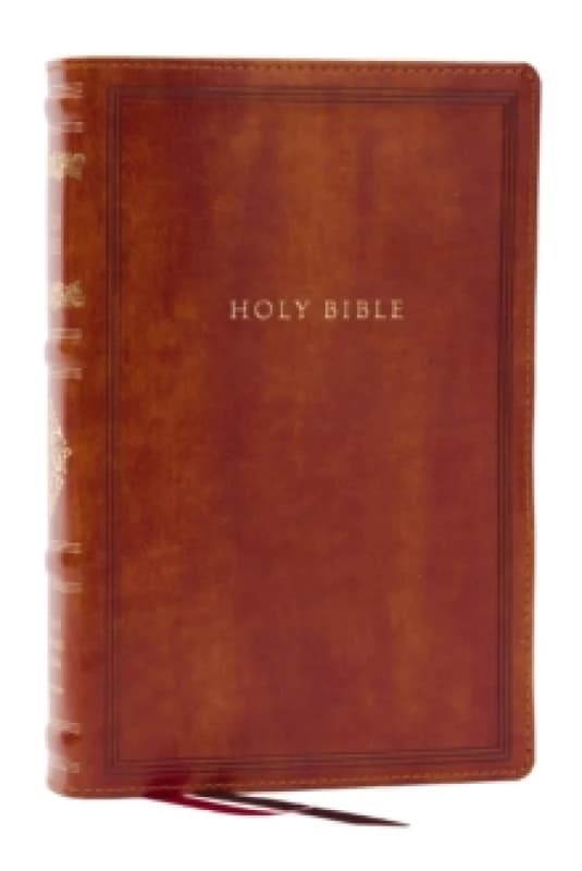 RSV Personal Size Bible with Cross References, Brown Leathersoft, (Sovereign Collection) Leather / fine binding