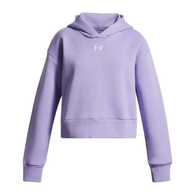 Girl's short hoodie Under Armour Rival Fleece Blanc Female 10/12 ans