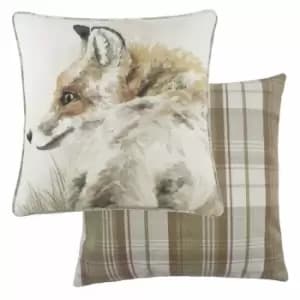 Watercolour Fox Cushion Multicolour