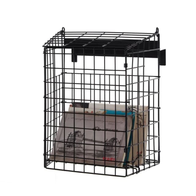 House of Home Large Black Letterbox Cage Black unisex One Size