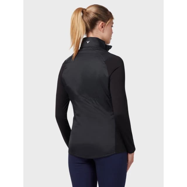 Callaway Womens Water-Resistant Stretch Streamlined Fit Performance Golf Jacket Caviar female 8 (XS)