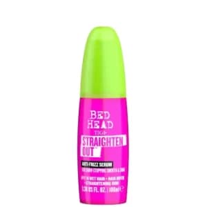 TIGI Bed Head Straighten Out Anti Frizz Serum for Smooth Shiny Hair 100ml