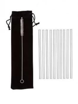 Premier Housewares Mimo Stainless Steel Straws Set Of 10