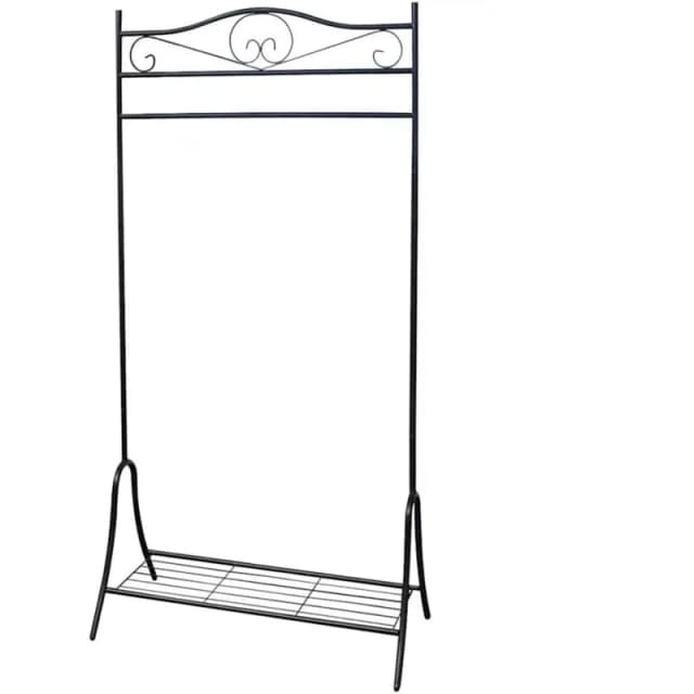 VIDAXL Clothing Rack Black Steel vidaXL 8718475967361