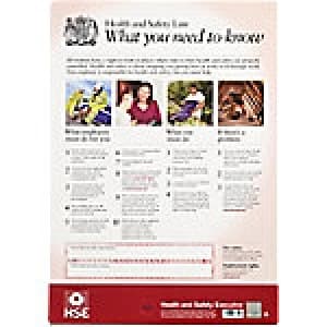 HSE Health and Safety Law Poster A2