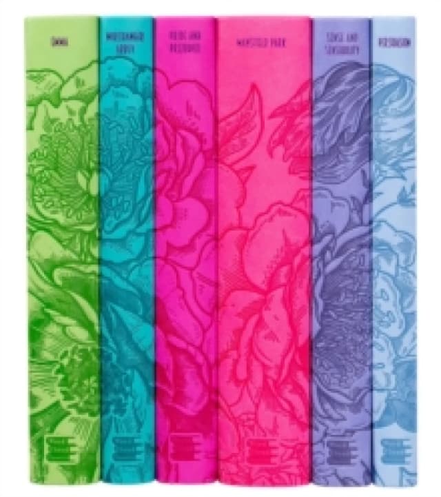 Jane Austen Boxed Set Paperback Book in White White Unisex