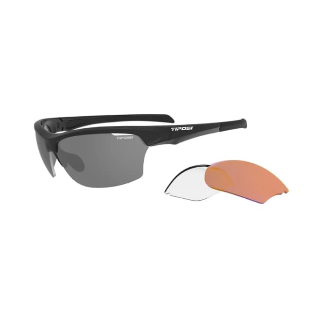 Tifosi Intense Interterchangable Lens Sunglasses Matte Black unisex One Size