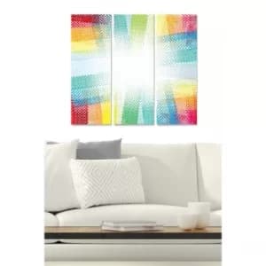 MDF8439646 Multicolor Decorative MDF Painting (3 Pieces)