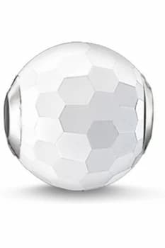 Ladies Thomas Sabo Sterling Silver Karma Beads - White agate Bead K0126-130-14