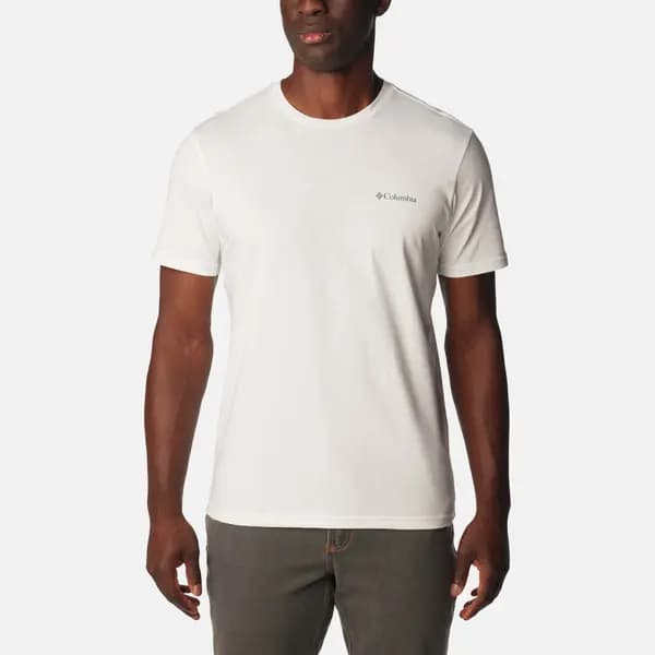 Columbia Rapid Ridge Organic Cotton-Jersey T-Shirt - S White Tops male 1934824-115 S