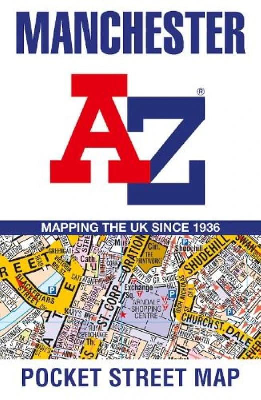 Manchester A-Z Pocket Street Map : Accurate Street Map for Easy Navigation Sheet map, folded