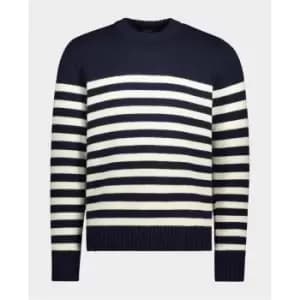 PAUL AND SHARK Stripe Fisherman Jumper - Blue