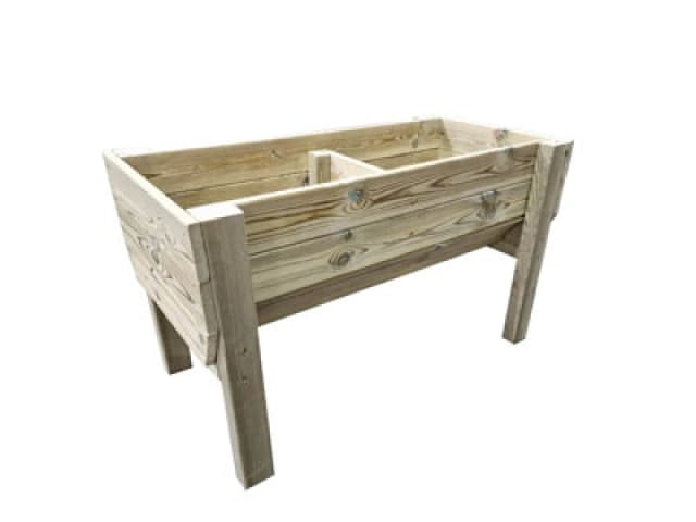 Churnet Valley Garden Furniture Ltd Raised Veg Trug Garden Planter - Scandinavian Redwood - L52 X W150 X H60 Cm - Minimal Assembly Required