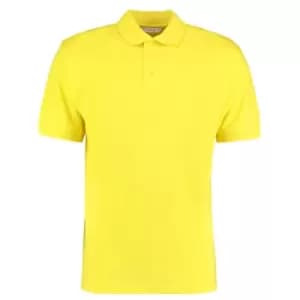 Kustom Kit Mens Klassic Superwash Short Sleeve Polo Shirt (2XL) (Canary)