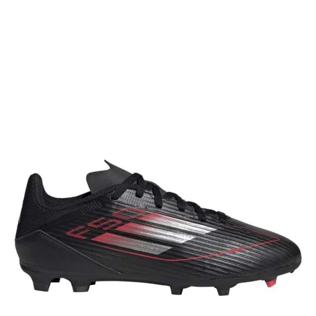 adidas Unisex Kids F50 League Firm Ground Football Boots Black/Iron Met unisex 3.5 (36)