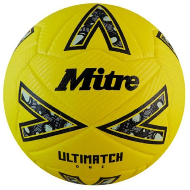 Mitre Ultimatch One 24 Football Yellow/black/grey (5)