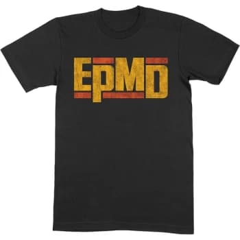 EPMD - Distressed Classic Logo Unisex Large T-Shirt - Black