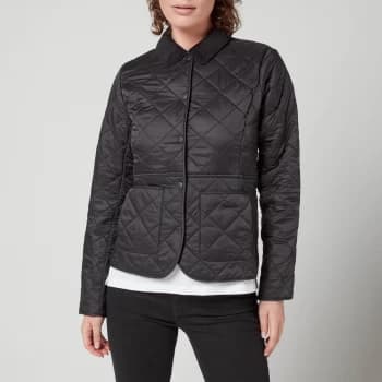 Barbour Womens Deveron Polar Quilted Jacket - Black - UK 14