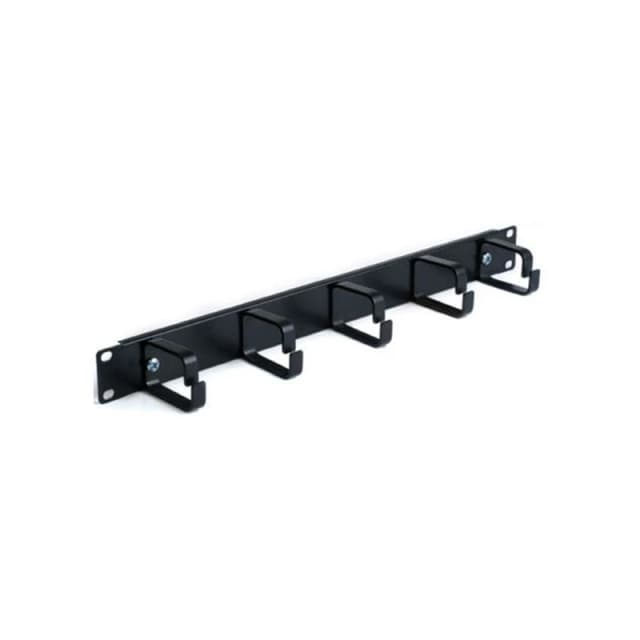 FDL 5 RING 19" CABLE MANAGEMENT BAR - BLACK - 1U