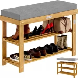 Shoe Rack FSC -Certified Acacia Wood 90x30x48cm