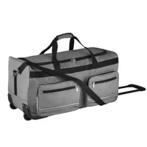 SOLS Voyager Rolling Travel Holdall Bag (One Size) (Graphite)