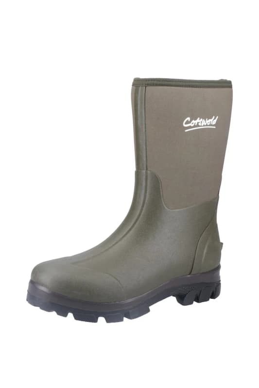 Cotswold Mens Kensington Neoprene Waterproof Wellingtons UK Size 8 (EU 42) GREEN COT811-GREEN-8