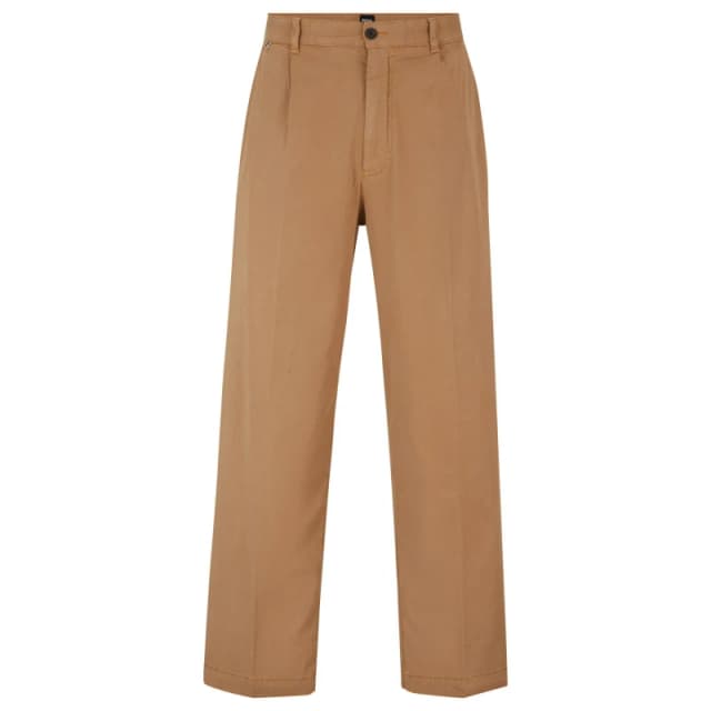 Boss Mens Kaiden Straight Leg Trouser Dark Beige male 28W R