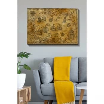 Kanvas Tablo (70 x 100) - 4 Multicolor Decorative Canvas Painting