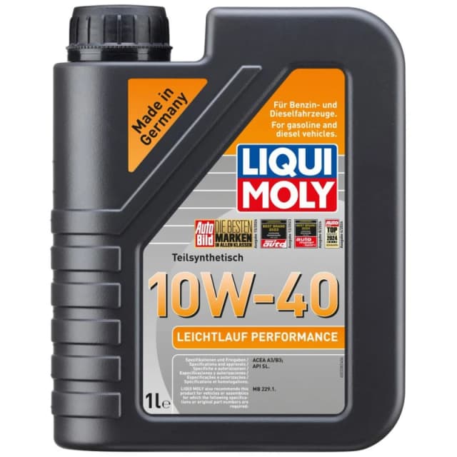 LIQUI MOLY 2338 Engine oil Leichtlauf Performance 10W-40 Capacity: 1l, Part Synthetic Oil Engine Oil (1862)