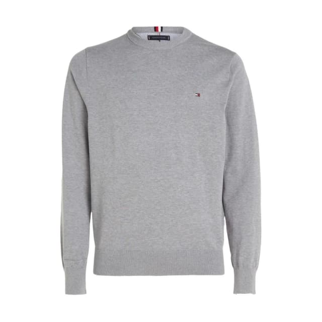 Tommy Hilfiger Crew Neck Jumper Medium Grey P91 male S