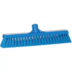 Vikan Broom, width 410 mm, soft, pack of 10, blue