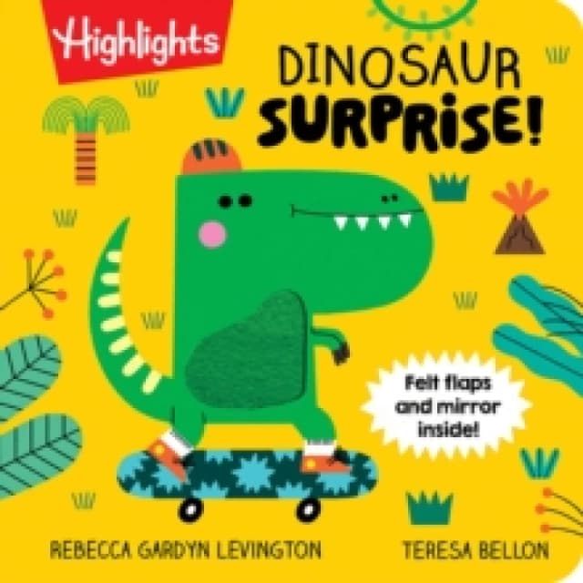 Dinosaur Surprise! : Dino Book with Peekaboo Flaps and Mirror, Pop-Up Dinosaur Board Book for Babies and Toddlers to Laugh, Play and Build Fine Motor
