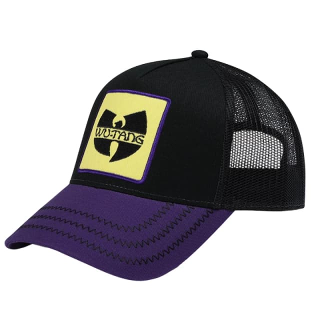 Amplified Womens Wu-Tang Clan Trucker Cap in Black Female One Size