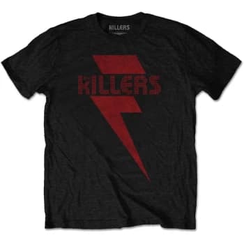 The Killers - Red Bolt Unisex Medium T-Shirt - Black
