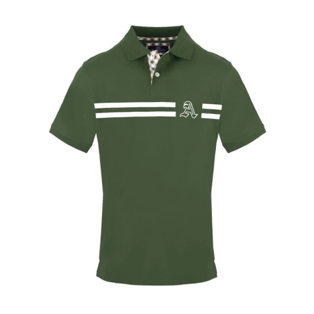 Aquascutum Mens Polo Short Sleeve Polo Shirt Short Sleeve Polos Small Green 54287115350
