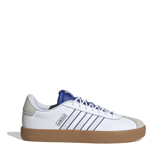 adidas VL Court 3.0 Trainers Mens White/Blue male 8 (42)
