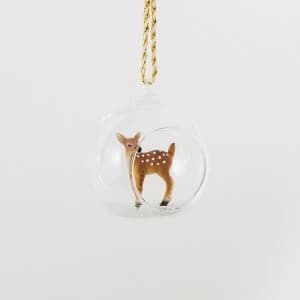 Sass & Belle Winter Forest Folk Deer Open Bauble