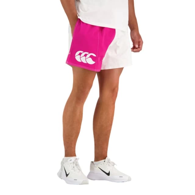 Canterbury Canterbury Men Harlequin Cotton Twill Shorts in Fuchsia Size: 40R Fuchsia 40R Male 5063806701385