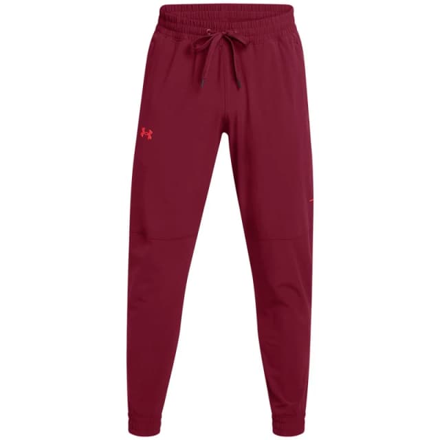 Under Armour Mens Baseline Woven Performance Tracksuit Bottom Red male M