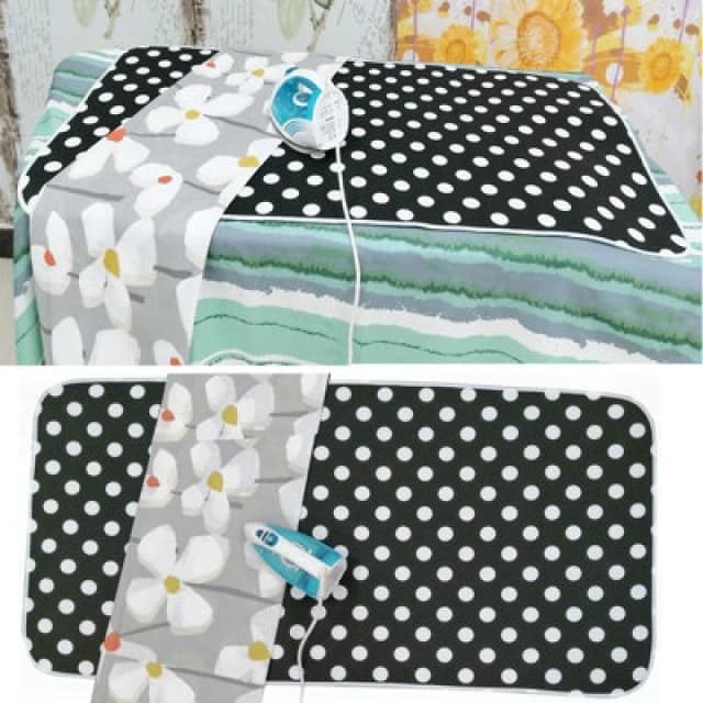 Gr8 Home X Large Ironing Board Cover For Table Top Travel Mat Pad Blanket Holiday Caravan Black unisex