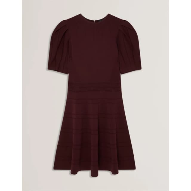 Ted Baker Womens Knitted Jumper Dress Dk-Red female 8 (XS)