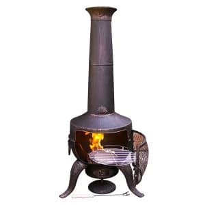 Gardeco Tia Chiminea - Bronze