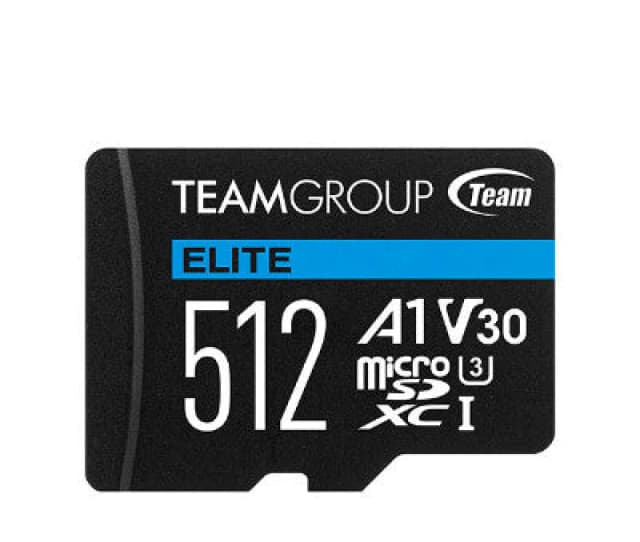 Team Group Team Group ELITE A1 512GB MicroSDXC UHS-I TEAUSDX512GIV30A103