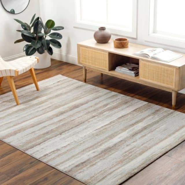 Livabliss Roma-Modern Brown Grey Green Living Dining Bedroom Rug 160 X 215cm Easy Care, Non Shedding