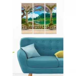 MDF6413948 Multicolor Decorative MDF Painting (3 Pieces)