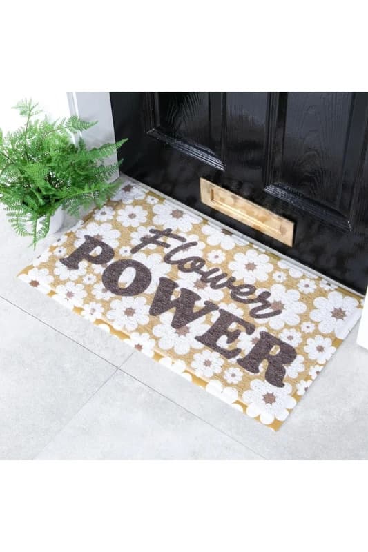 Native Natural Flower Power Doormat (70 X 40Cm)