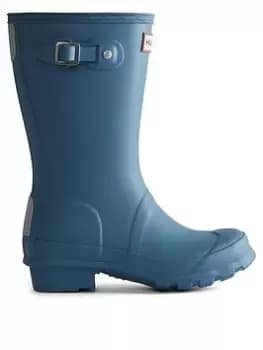 Hunter Kids Original Wellington Boot, Blue, Size 1 Older