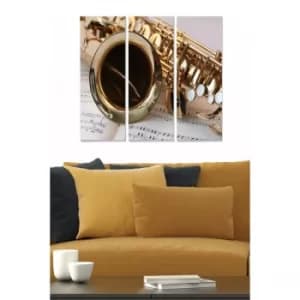 MDF546303 Multicolor Decorative MDF Painting (3 Pieces)