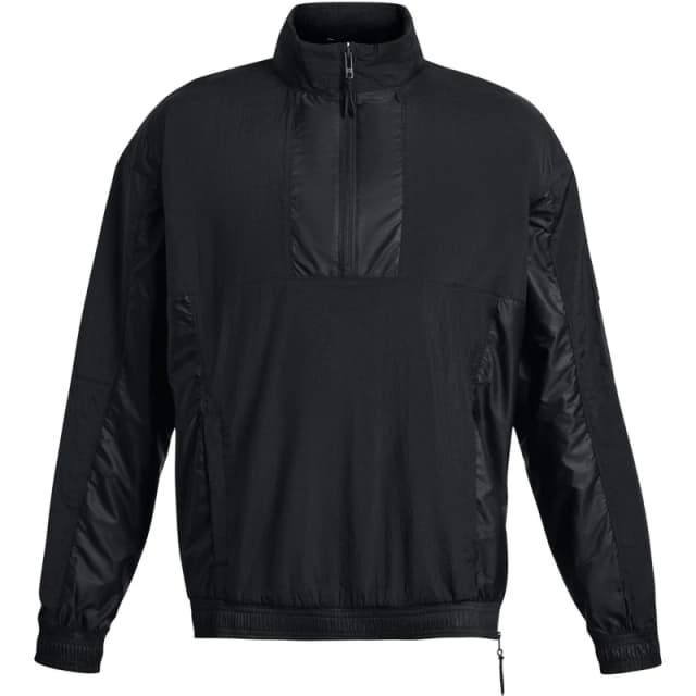 Under Armour Mens Curry Woven Weather-Resistant Athletic Fit Performance Training Jacket Black male S